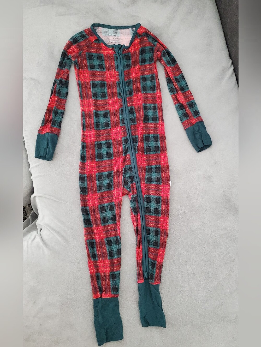 Little Sleepies Christmas Tartan pajamas | 18-24 months